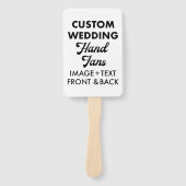 10 x Personalisierte Hochzeitfans Fächer (Vorderseite)