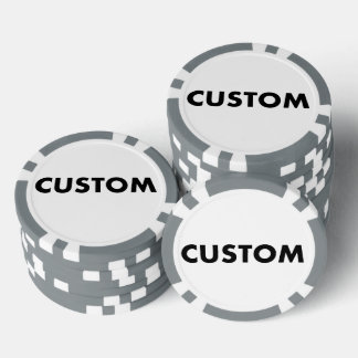 10 x Personalisiertes GRAY Casino, Pokerchips
