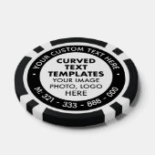 10 x Poker-Chips für benutzerdefinierte Logos und  Pokerchips (Einzeln)