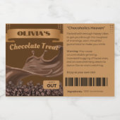10 x Schokolade Lover Geschenk, Lebensmittel, JAR  Lebensmitteletikett (Einzelnes Label)