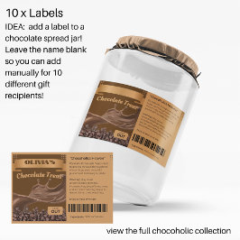 10 x Schokolade Lover Geschenk, Lebensmittel, JAR  Lebensmitteletikett
