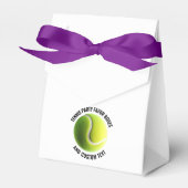 10 x Tennis Ball Personalisiert Text Zelt Style Geschenkschachtel (Vorderseite)