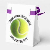 10 x Tennis Ball Personalisiert Text Zelt Style Geschenkschachtel (Rückseite)