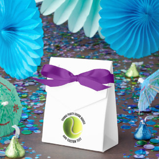 10 x Tennisball mit individuellem Text Zelt-Stil Geschenkschachtel