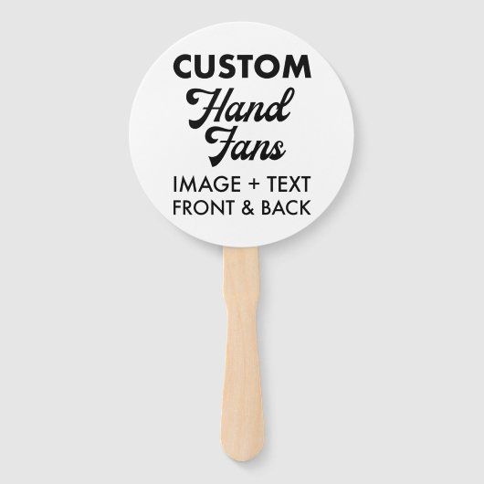 10 x Weißer Rundfunk mit handlichen Hochzeitsfäche Fächer (Vorderseite)