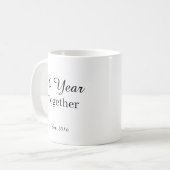 10 Year Anniversary Mug -First Wedding Anniversary Kaffeetasse (Vorderseite Links)