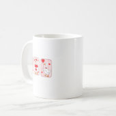 10 Years His Valentine _ Anniversary Couples Valen Kaffeetasse (Vorderseite Links)