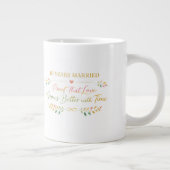 10 Years Married Elegant Anniversary Mug Gift Jumbo-Tasse (Rechts)