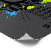 10 Years Of Being Awesome 10th Birthday Girl Boy D Poster (Ecke)