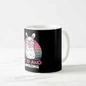 10 Years Old Bday Llamazing 10th Birthday Llama Kaffeetasse (VorderseiteRechts)
