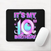 10 Years Old Birthday Kp Kids 10th Birthday Girls Mousepad (Mit Mouse)