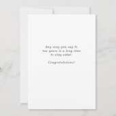 10 Years Sober Karte (Rückseite)