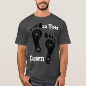10 Zehe-unten grundlegender dunkler T - Shirt (Vorderseite)