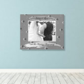 "10. Zehn-Jubiläum" Zinn-Rose Leinwanddruck (Insitu (Holzboden))