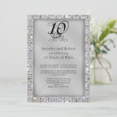 10. Zehn- und Diamantenjubiläum Einladung (Stehend Vorderseite)