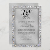 10. Zehn- und Diamantenjubiläum Einladung (Vorne/Hinten)