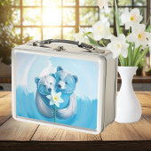 10. Zehnjähriges Bärenpaar Metall Brotdose