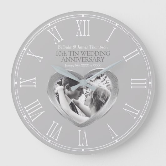 10. Zehntausendjähriges Foto Große Wanduhr (Vorderseite)