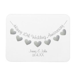 10. Zehnte Hochzeitstag Geschenk/ Gefallen Magnet