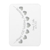 10. Zehnte Hochzeitstag Geschenk/ Gefallen Magnet (Vertikal)