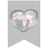 10. Zehnten Hochzeitstag personalisiertes Foto Wimpelkette (Zweite Fahne)