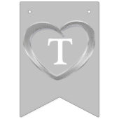 10. Zehnten Hochzeitstag personalisiertes Foto Wimpelkette (Dritte Fahne)