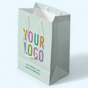 10-Zoll-Geschenktasche mit benutzerdefiniertem Log Mittlere Geschenktüte