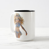 10A Dollz von: Svace - Serie 01 Zweifarbige Tasse (Vorderseite Links)
