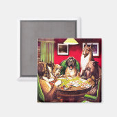 10b Poker Hunde:Waterloo (ca. 1903) Magnet (Vorderseite/Rückseite)