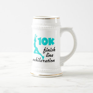 10K Aqua Finish Line Bierglas