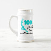10K Aqua Finish Line Bierglas (Links)