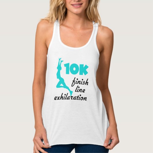 10K Aqua Finish Line Tank Top (Vorderseite)