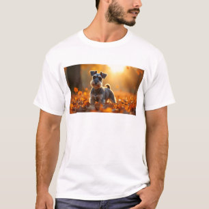 10K Art Schnauzer-Hundeporträt - Lebendige Kunst T-Shirt