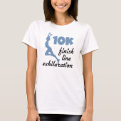 10K blaue Ziellinie T-Shirt (Vorderseite)