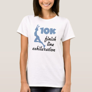 10K blaue Ziellinie T-Shirt