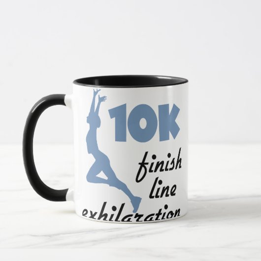 10K blaue Ziellinie Tasse (Links)