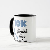 10K blaue Ziellinie Tasse (Vorderseite Links)