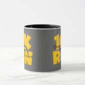 10K Gelb laufen Tasse (Zentrum)