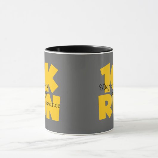 10K Gelb laufen Tasse (Zentrum)