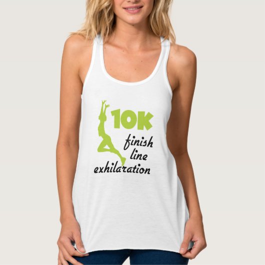 10K grüne Linie Tank Top (Vorderseite)