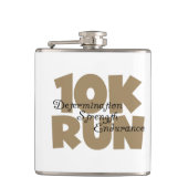 10K Lauf Tan Sports Running Flachmann (Vorderseite)