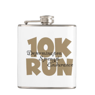 10K Lauf Tan Sports Running Flachmann