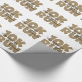 10K Lauf Tan Sports Running Geschenkpapier (Ecke)