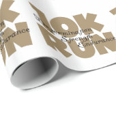 10K Lauf Tan Sports Running Geschenkpapier (Rolleneckpunkt)