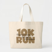 10K Lauf Tan Sports Running Jumbo Stoffbeutel (Vorne)