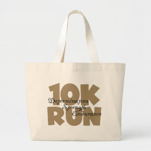 10K Lauf Tan Sports Running Jumbo Stoffbeutel
