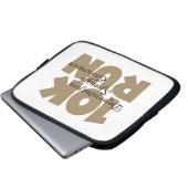 10K Lauf Tan Sports Running Laptopschutzhülle (Vorne Knopf)
