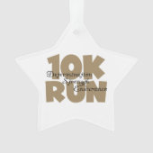 10K Lauf Tan Sports Running Ornament (Vorderseite)