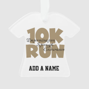 10K Lauf Tan Sports Running Ornament