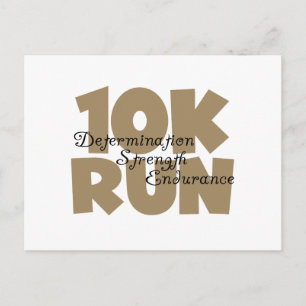 10K Lauf Tan Sports Running Postkarte